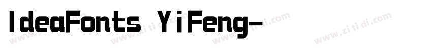 IdeaFonts YiFeng字体转换